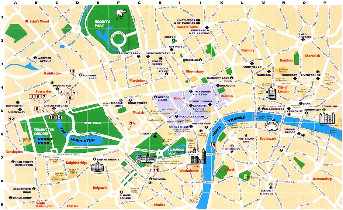 Mapa de Londres (UK) | Londres